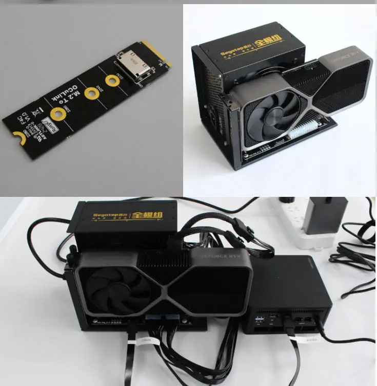 Para M.2 NVMe a SFF8612 Oculin - Oculink Egpu Mini Pc reseña y precio